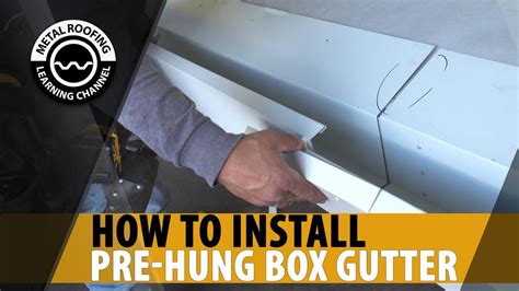 can you get a metal roof with box gutters|corrugated box gutter installation.